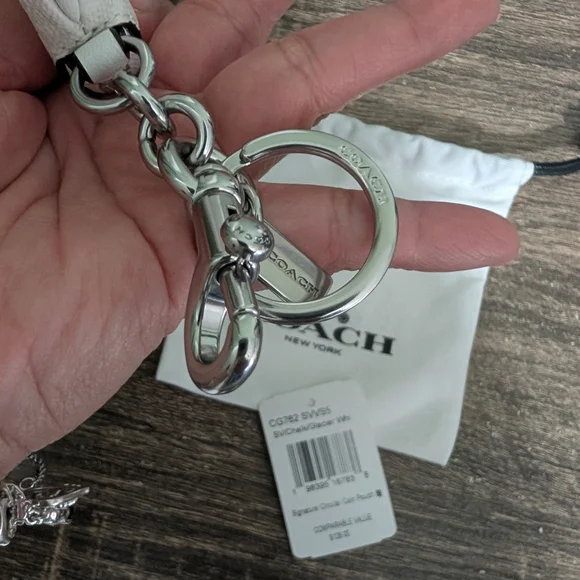 Coach Chalk White Circular Pouch - Picture 5 of 7